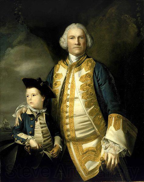 Sir Joshua Reynolds Portrait of Francis Holburne with his son, Sir Francis Holburne, 4th Baronet Germany oil painting art
